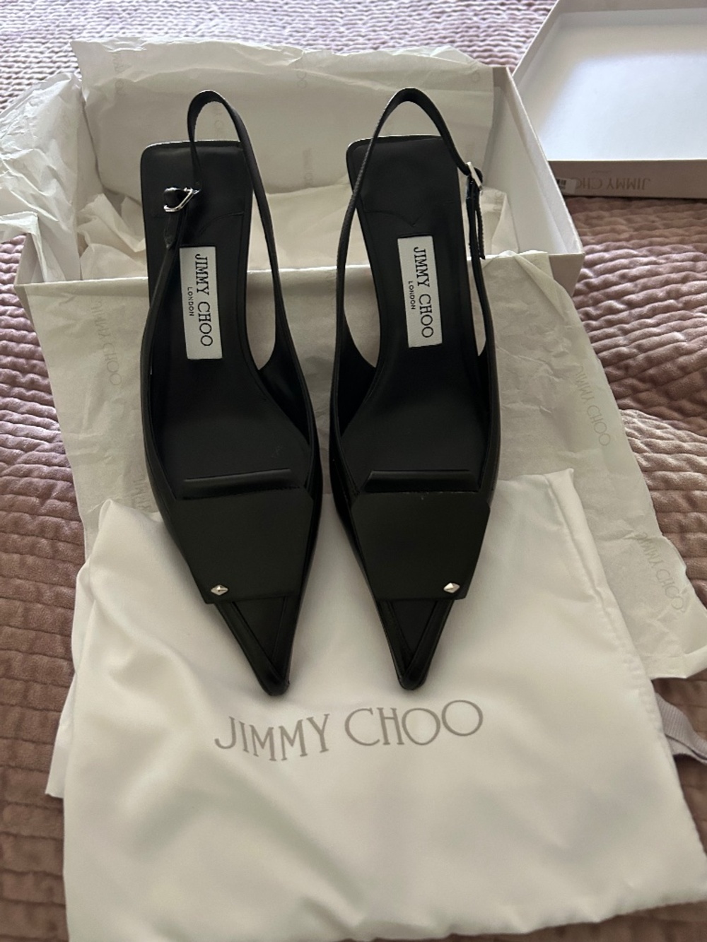 Brand new Jimmy Choo (Frances) Slingback in black